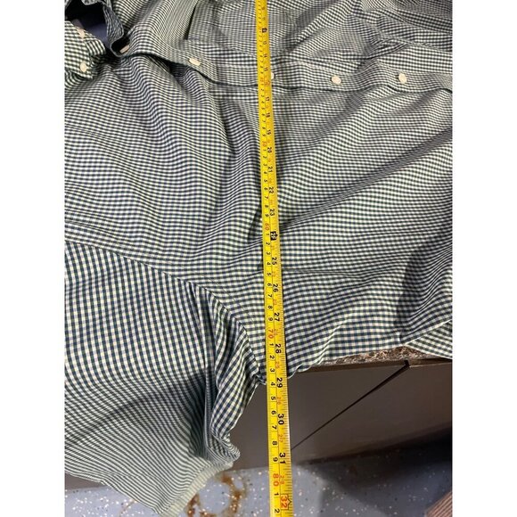 Mens Izod Non-Iron Stretch Gingham Check Dress Shirt 3XLT Cotton Polyester Blend - Picture 5 of 10